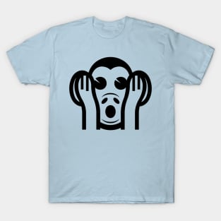 3 Wise Monkeys Kikazaru 聞かざる Hear NO Evil Emoji T-Shirt